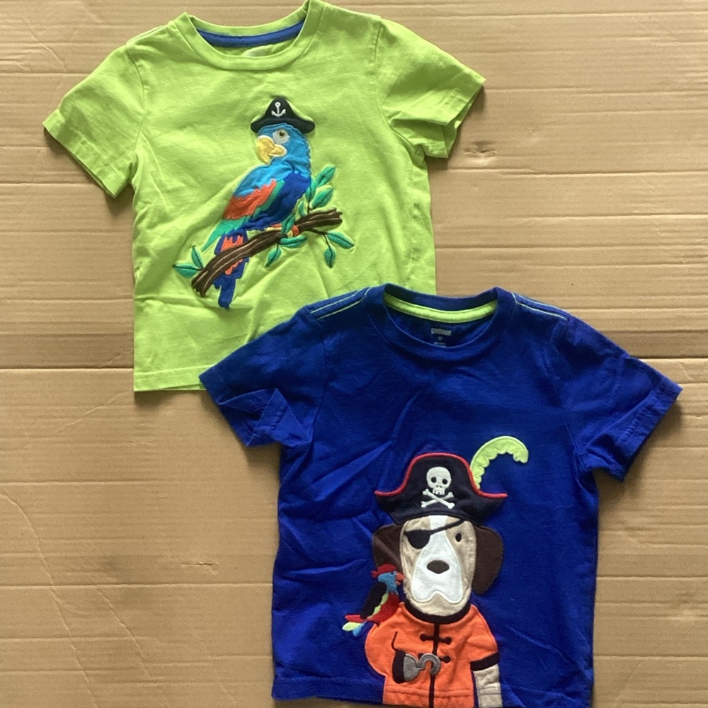Kids Gymboree Pirate themed shirts (2) 3T